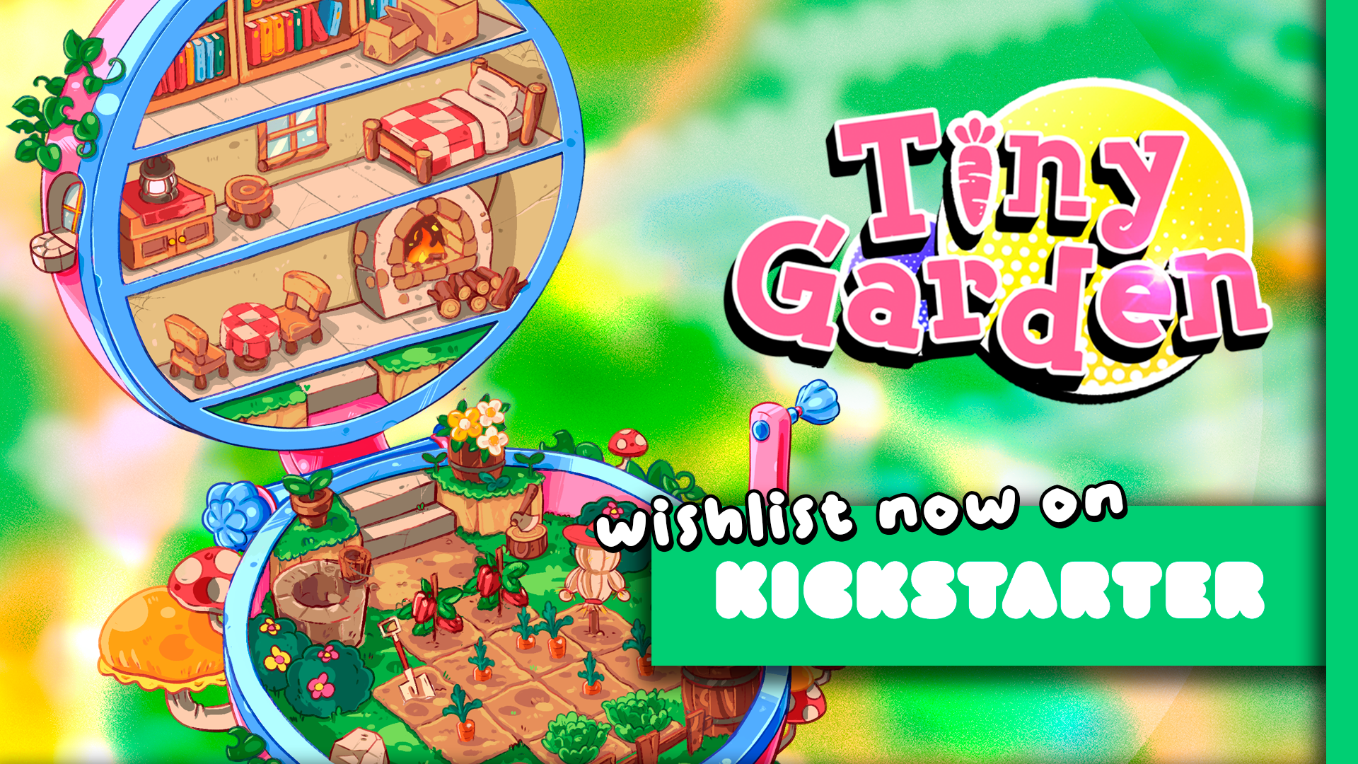 Press Release: Tiny Garden, a game about building magical gardens inside a 90s toy, launches a Kickstarter campaign on July 2nd