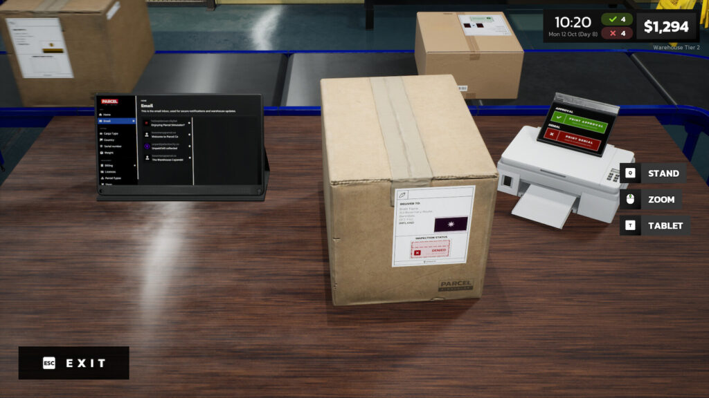 Parcel Simulator